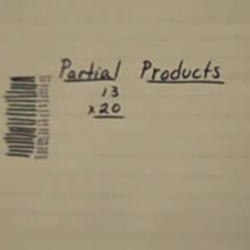 Partial Products Algorithm