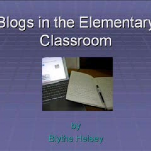 Blogs in the elementary classroom