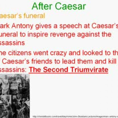 After Caesar and the Second Triumvirate