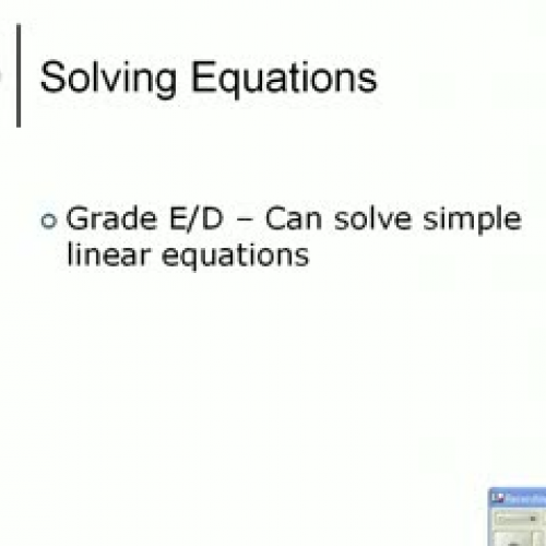 Solving Equations Pt 1