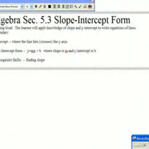 Algebra Sec. 5.3