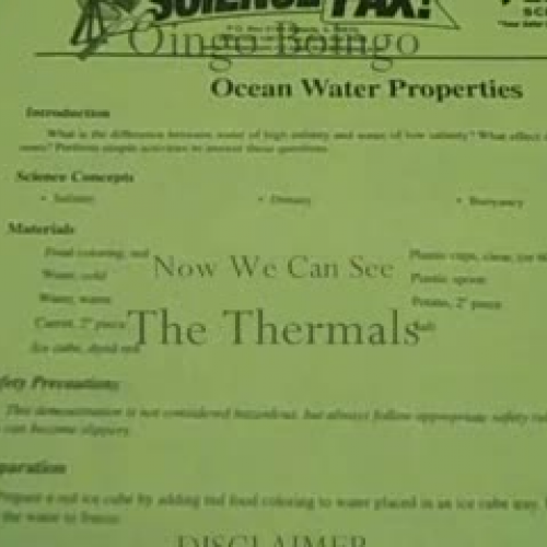 Density: Saltwater vs. Freshwater and Hot vs.