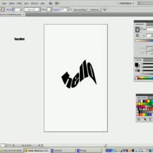 Illustrator Basics 7 Creating your own swatch