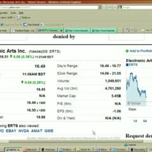 Stock Research Page: Part 3