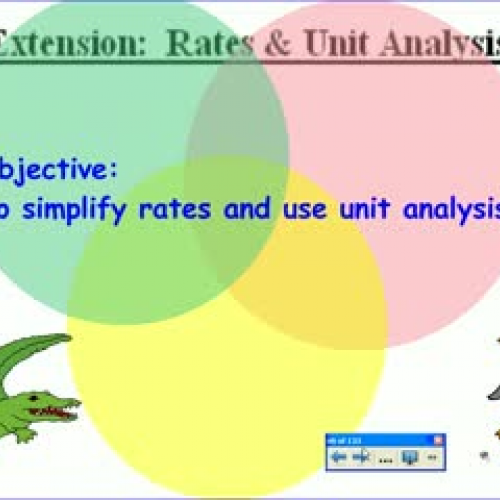 PreAlgebra Unit Rates