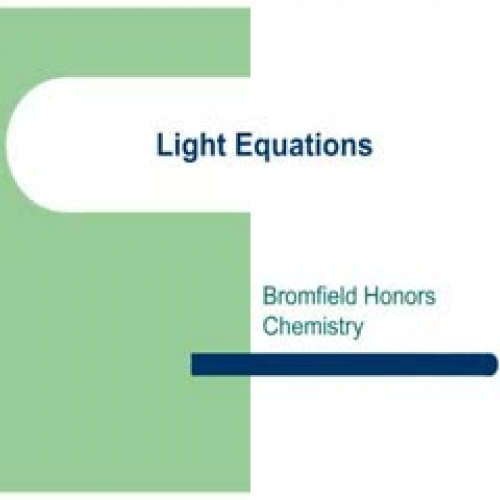 Light Equations