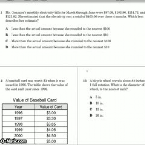 8th Grade TAKS 2003 11 to 15
