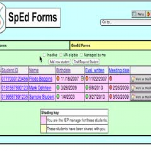 Work with Students List