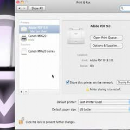 Printer adding (mac)