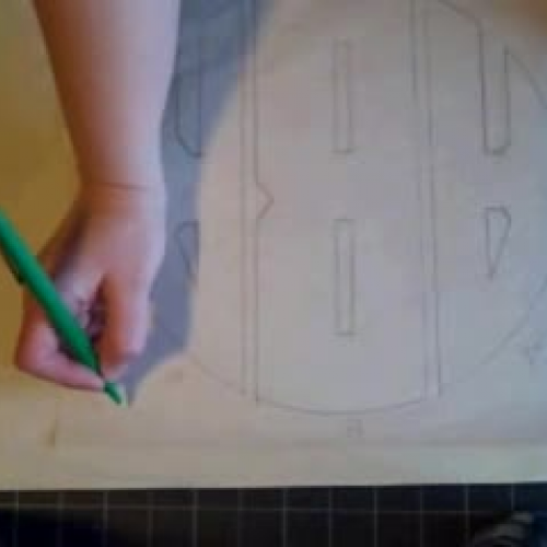 Step 5 Trace letters with Thin Dark marker