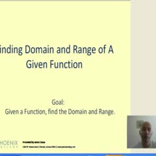 Determining Domain and Range