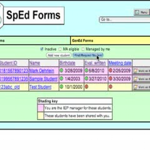 How to find and request access to a student