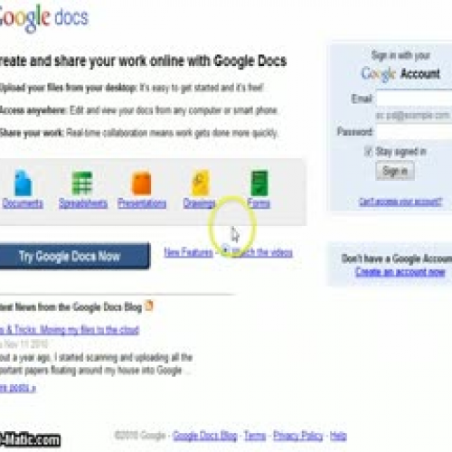 Screencast Google Docs