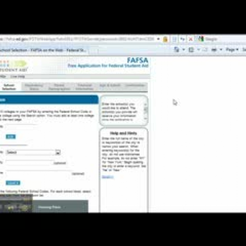 FAFSA Instructions - Selecting Schools