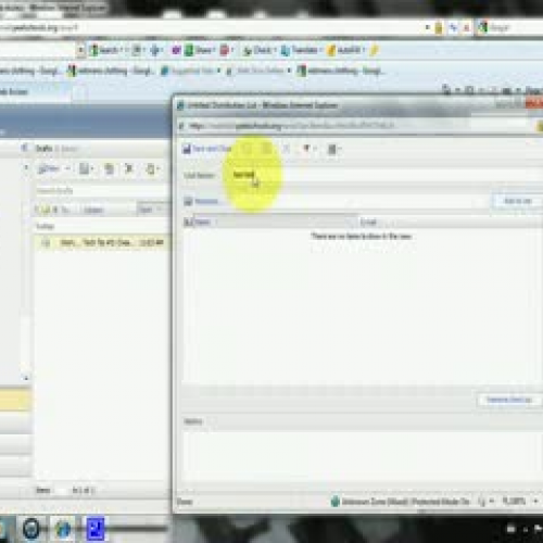 How to create a distribution list
