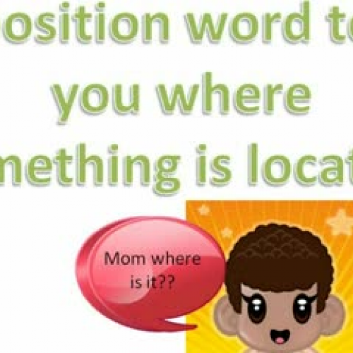 Positional Words