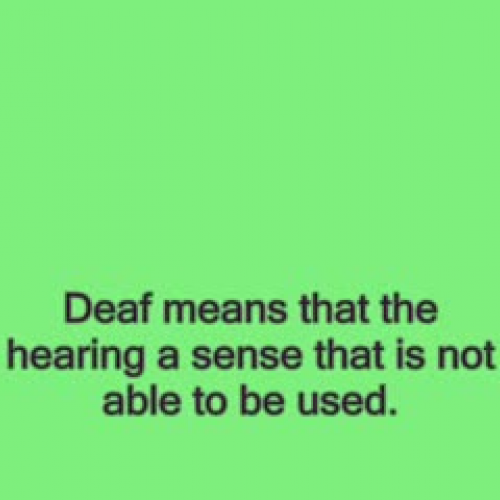Deaf and Community