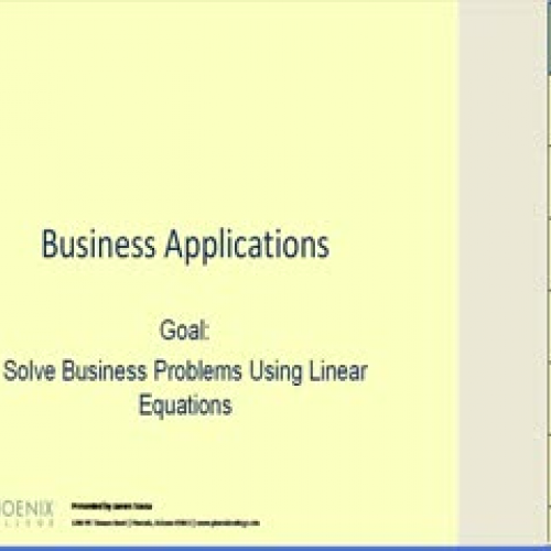 Business Applications - Linear