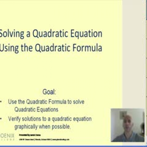 The Quadratic Formula