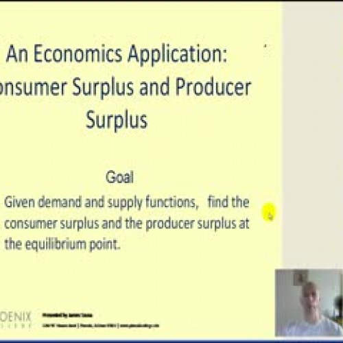 Consumer and Producer Surplus