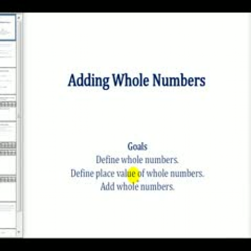 Adding Whole Numbers