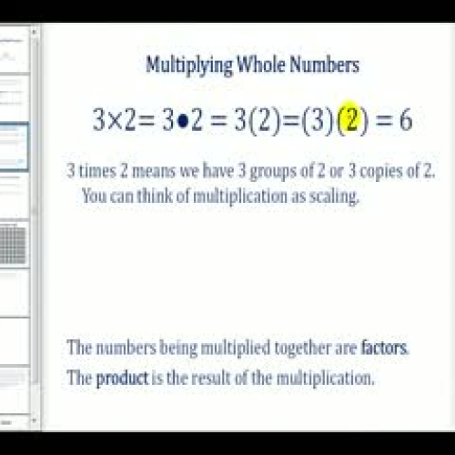 Multiplying Whole Numbers