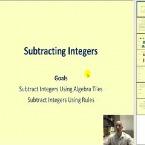 Subtracting Integers