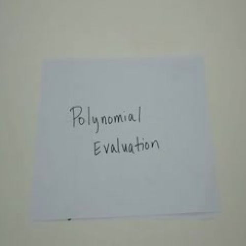 Polynomial Evaluation