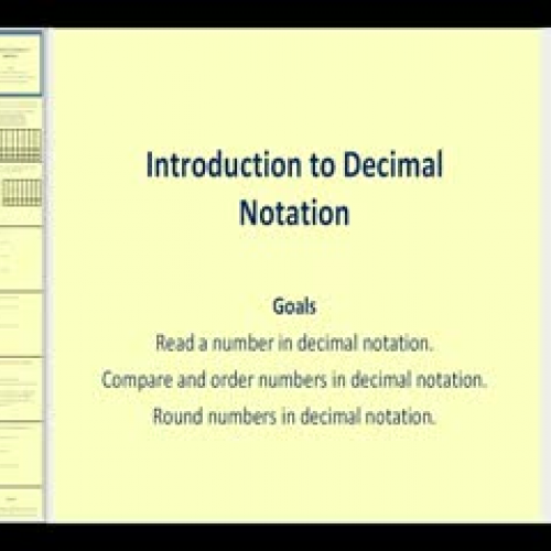 Introduction to Decimal Notation