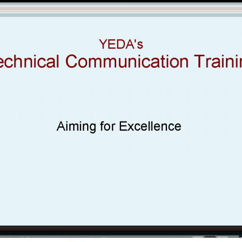 Technical Communications at YEDA