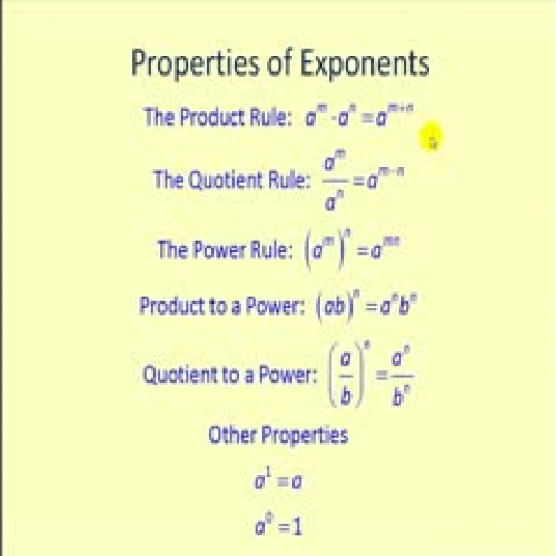 Properties of Exponents