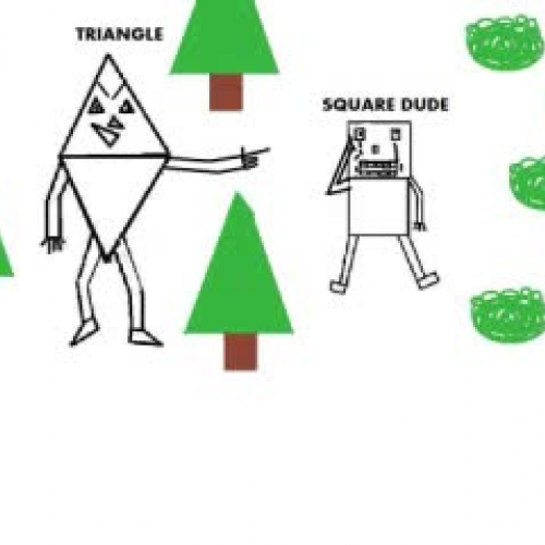 Triangle and Square Dude