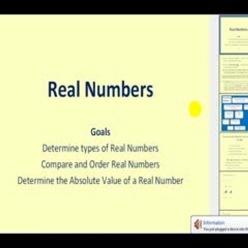 Real Numbers