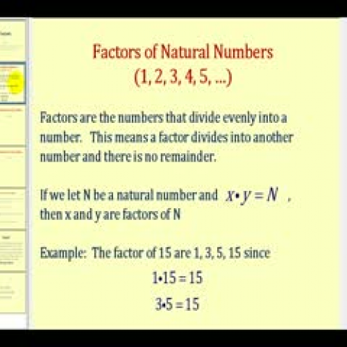 Factors of a Number