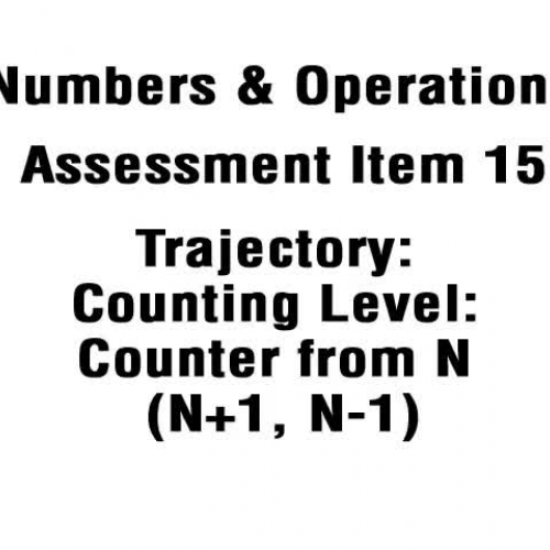 TEAM Numbers and Operations