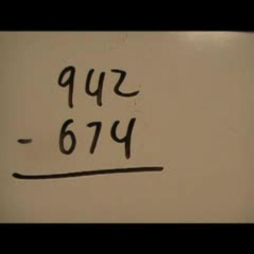 Subtraction Using Negative Numbers