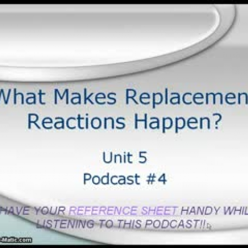 What Makes Replacement Reactions Happen?