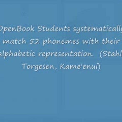 OpenBook Beginning Phonics