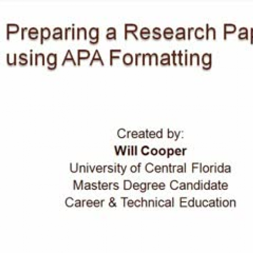 APA Formatting-Part 3