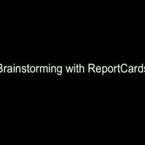 reportCards 2 Brainstorming
