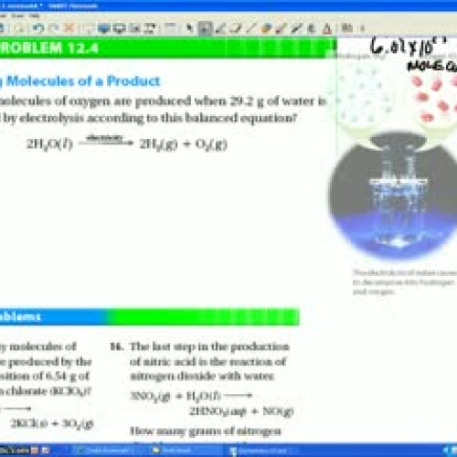 Stoichiometry (Molecules and Liter Conversion