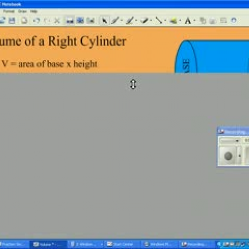 Volume of a Cylinder