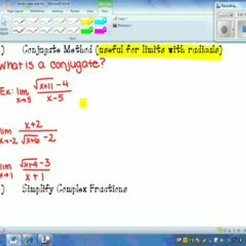 Limits Radicals