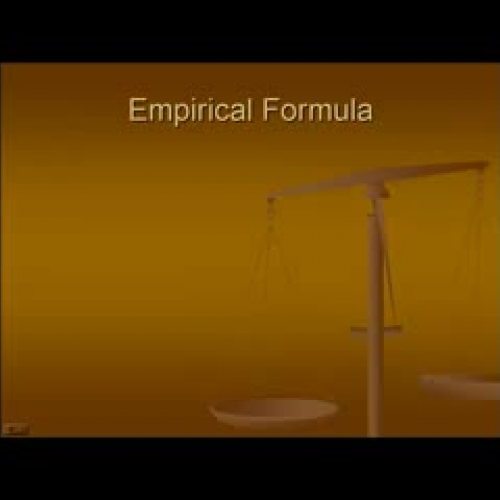 Stoich Part2: Empirical &amp; Molecular Formu