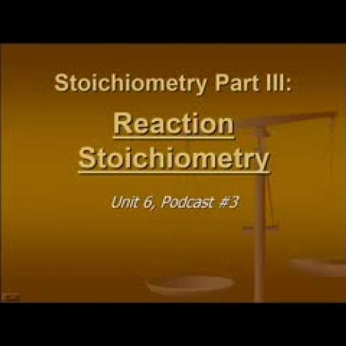 Stoic Part 3: Reaction Stoichiometry