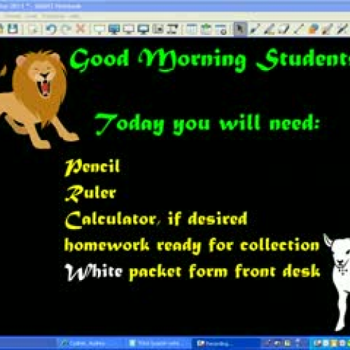 March 1 and 2 lesson