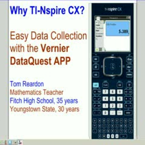 Data collection on TI-Nspire CX
