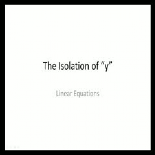 Isolating Y
