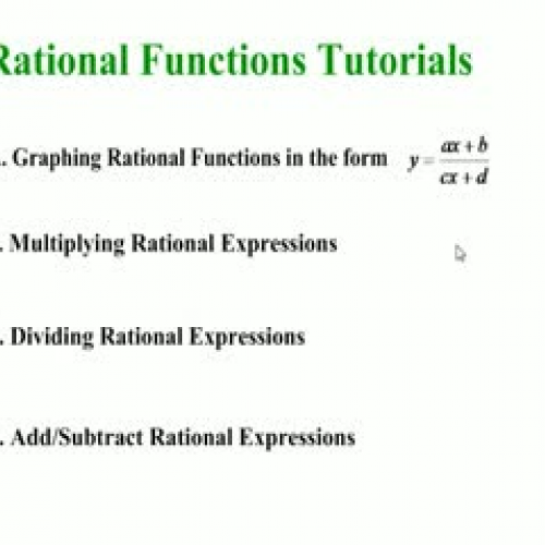 Adding and subtracting Rational Expressions
