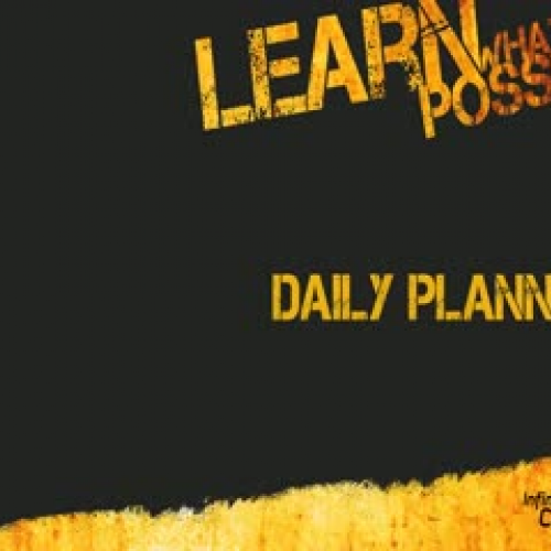 Teacher Tools 3: Daily Planner